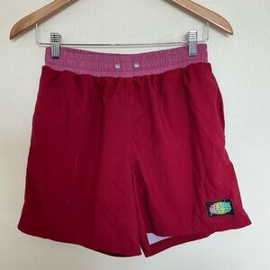 Slunks Red Pink Shorts Small
